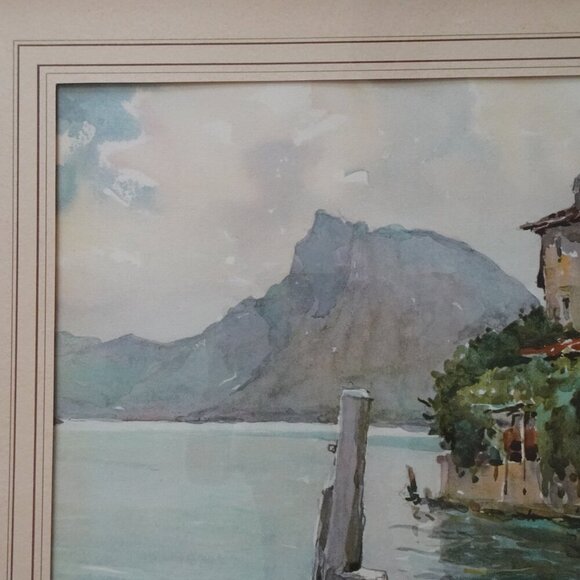 Lithograph Print Switzerland Landscape Nicolas Markovitch A. Marc Watercolor - Picture 3 of 9